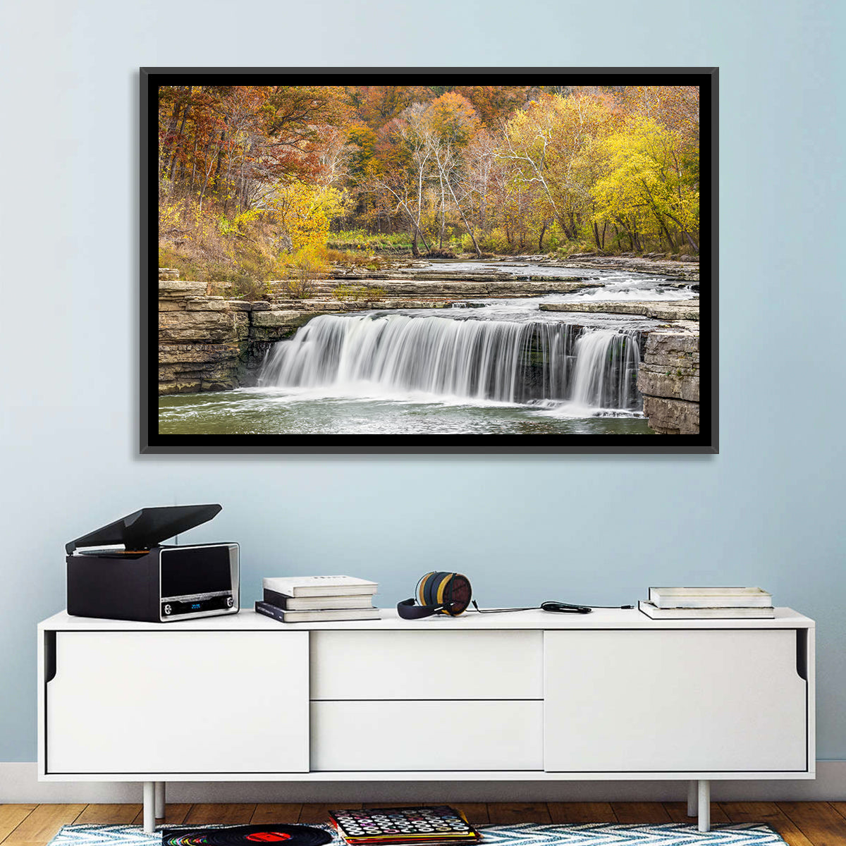 Lower Cataract Waterfall Wall Art in a room, landscape