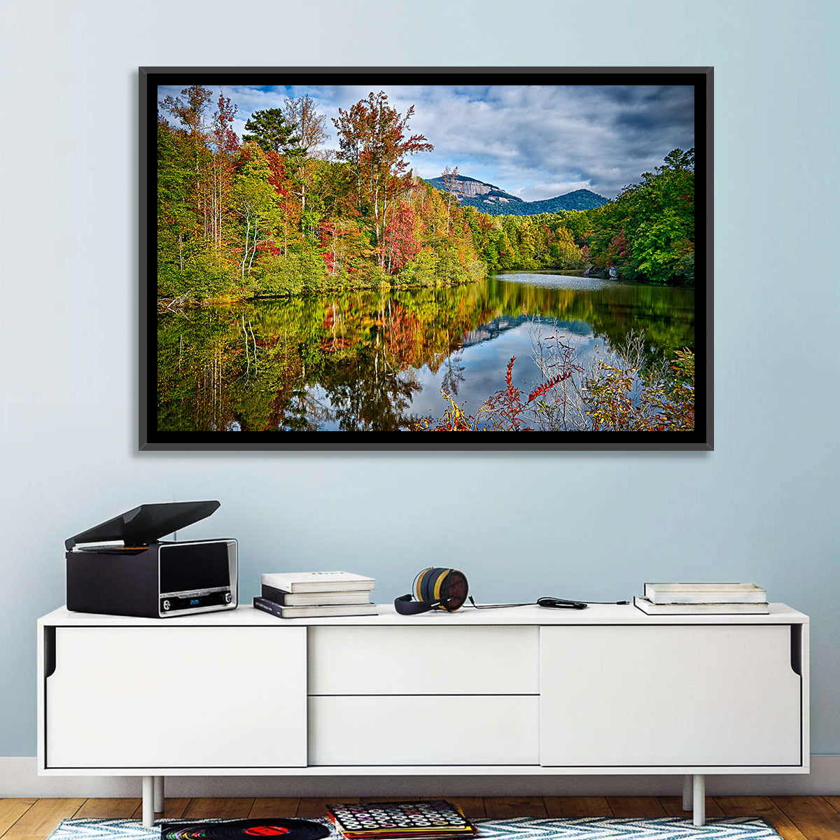 Lake Jocassee Autumn Reflection Wall Art