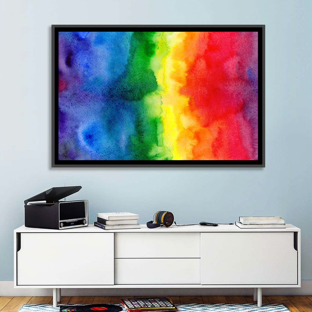 Watercolor Rainbow Gradient Wall Art