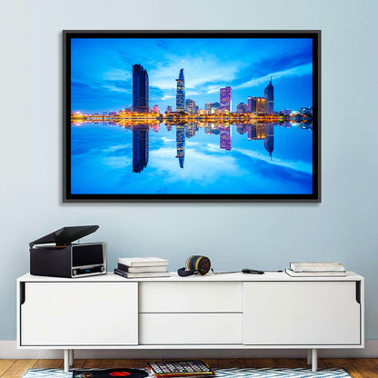 Ho Chi Minh City Skyline at Twilight Wall Art