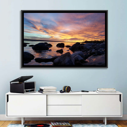 Lake Sakakawea Sunset Wall Art