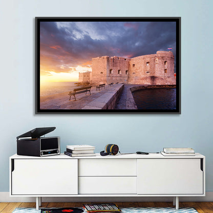 Fort Bokar at Sunset, Dubrovnik Wall Art