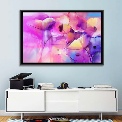 Tulip Flowers Abstract Wall Art