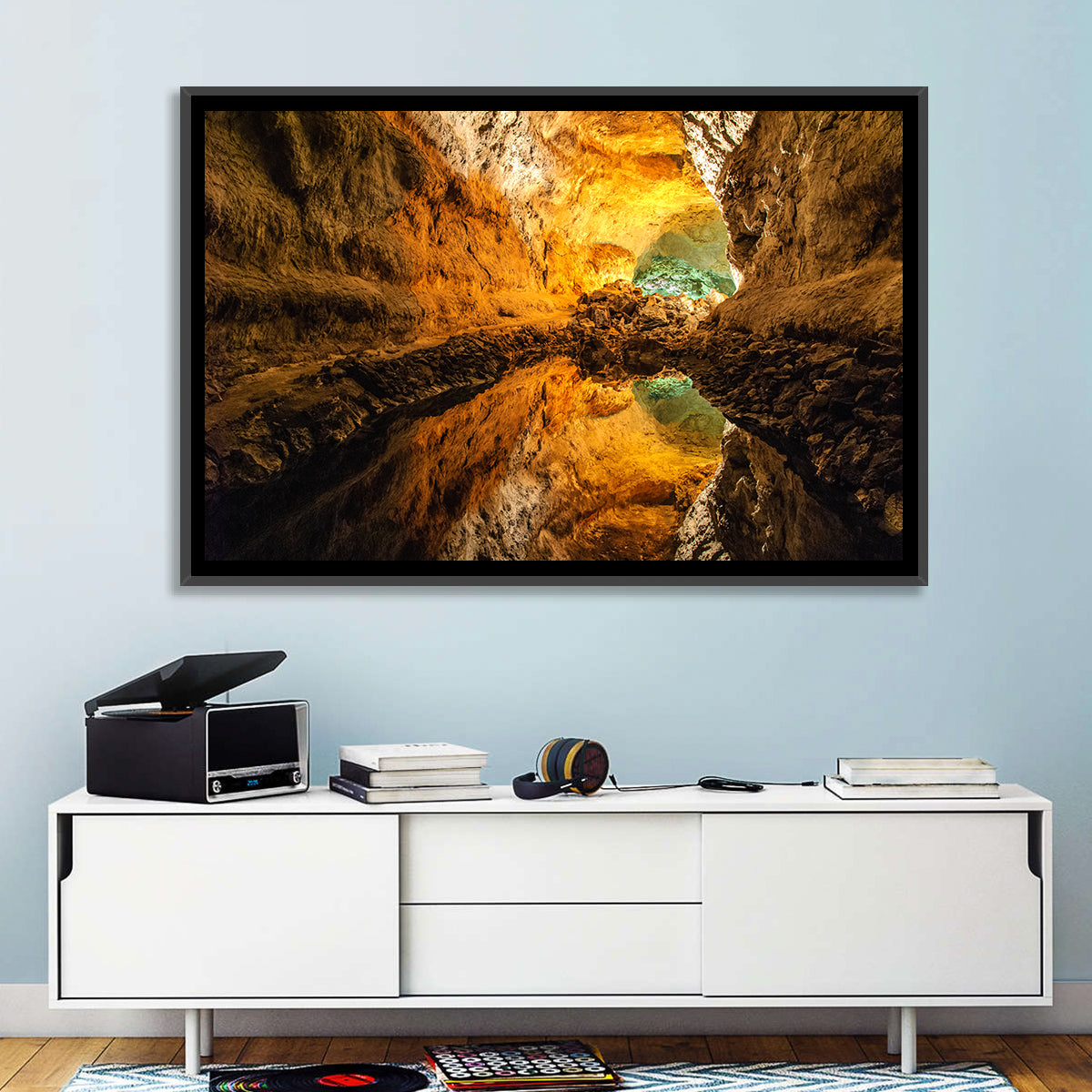 Cave Lake Reflection Wall Art