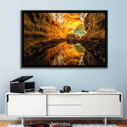 Cave Lake Reflection Wall Art