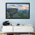 Bald Rock Sunset Over Cheaha State Park Wall Art