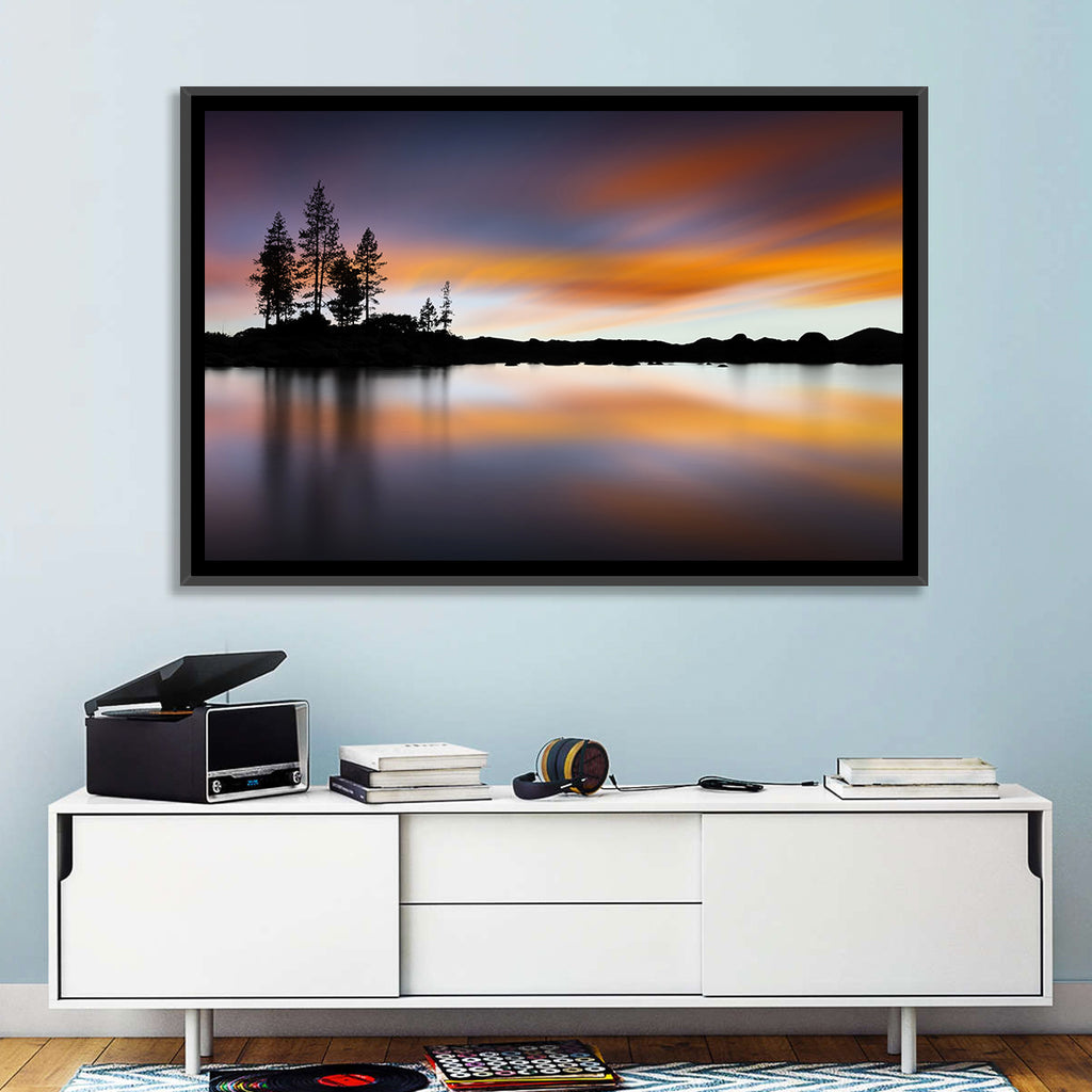 Lake Tahoe Golden Hour Reflection Wall Art