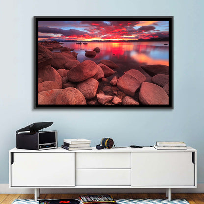 Lake Tahoe Sunset Reflection Wall Art