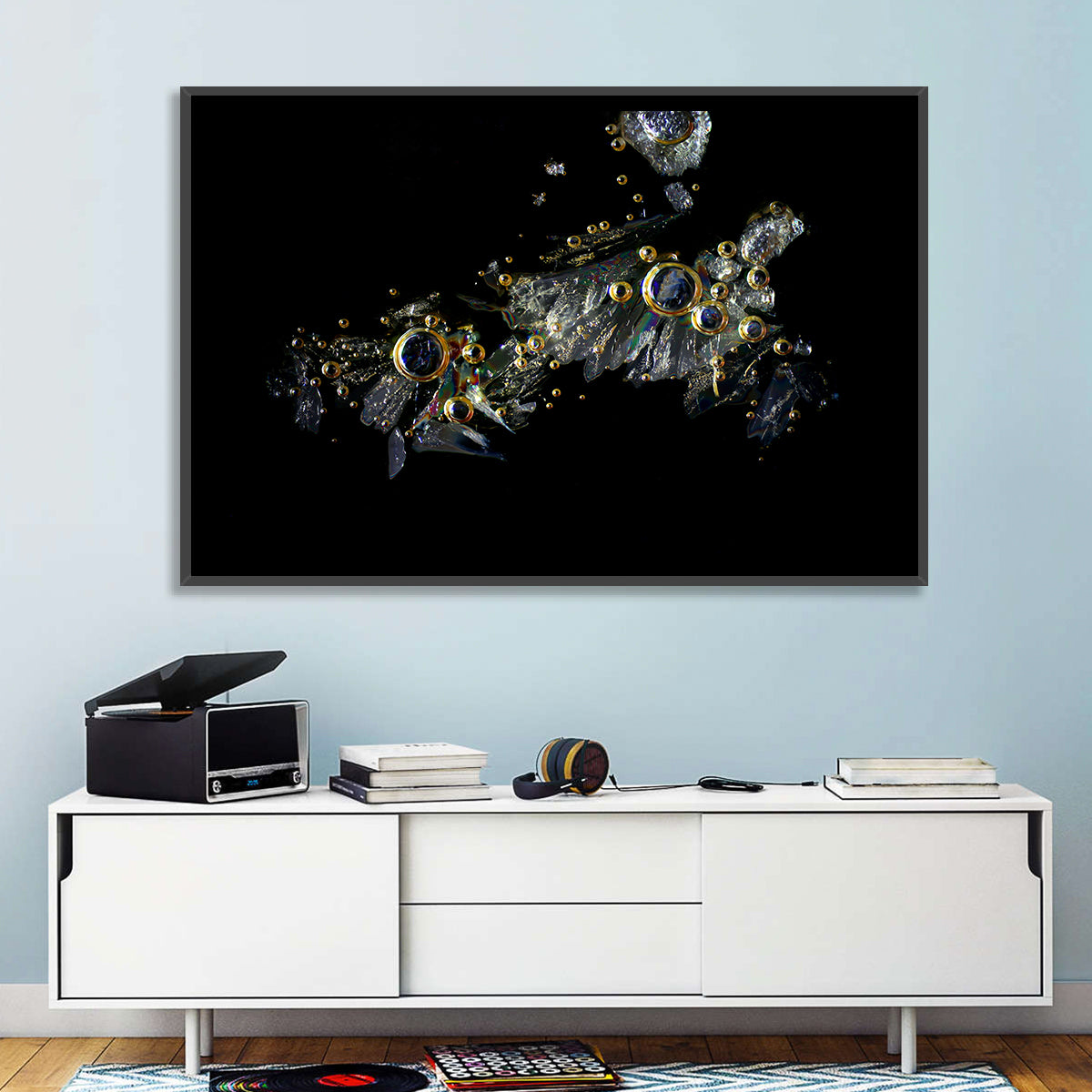 Microscopic Vitamin C Crystals Wall Art