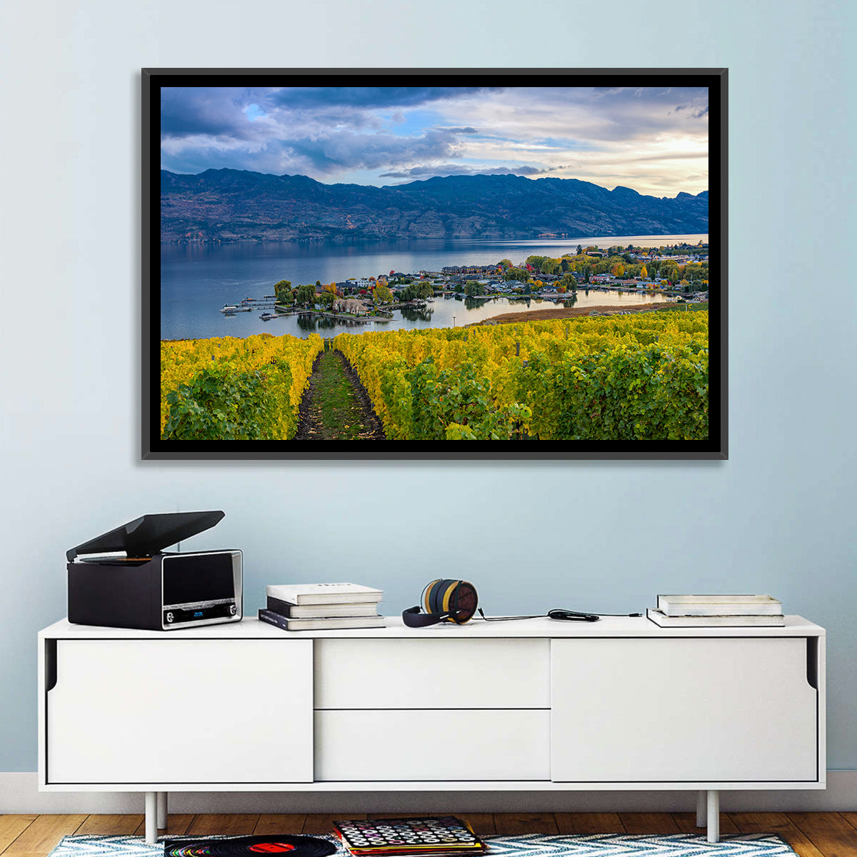 Okanagan Lake Vineyard, Kelowna Wall Art