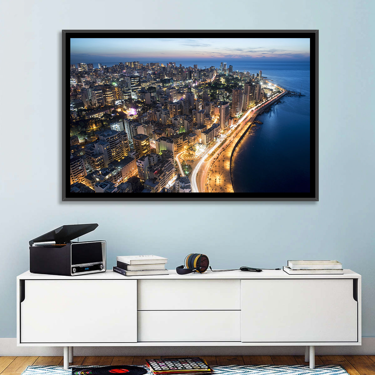 Beirut Corniche at Dusk Wall Art