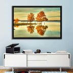 Lake Waco Autumn Reflection Wall Art