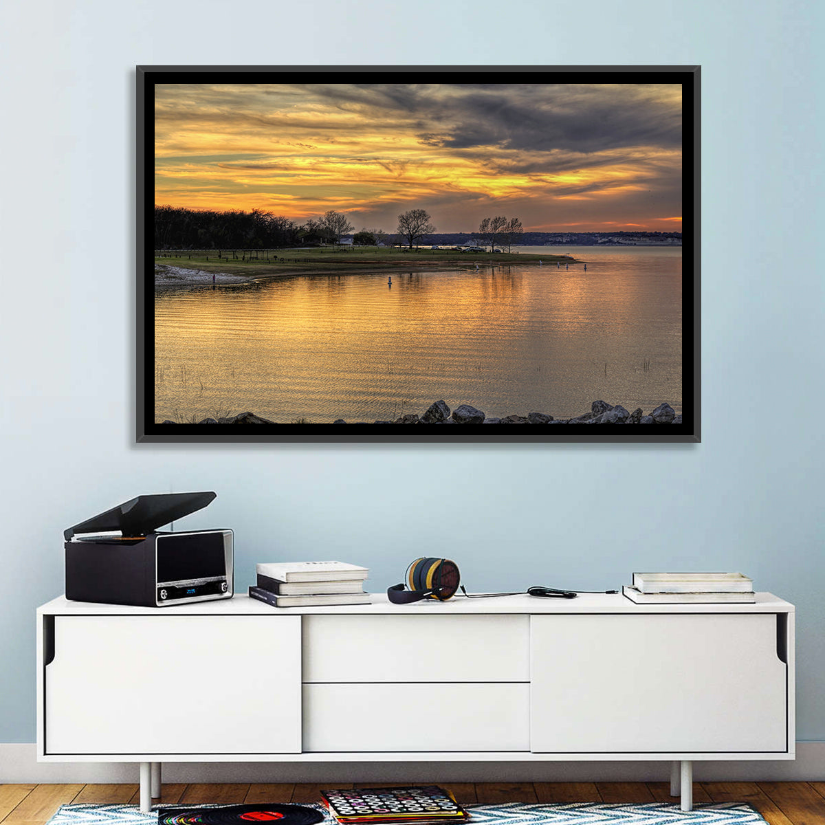 Lake Whitney Sunset Wall Art