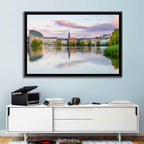 Copenhagen Lake at Sunset Wall Art