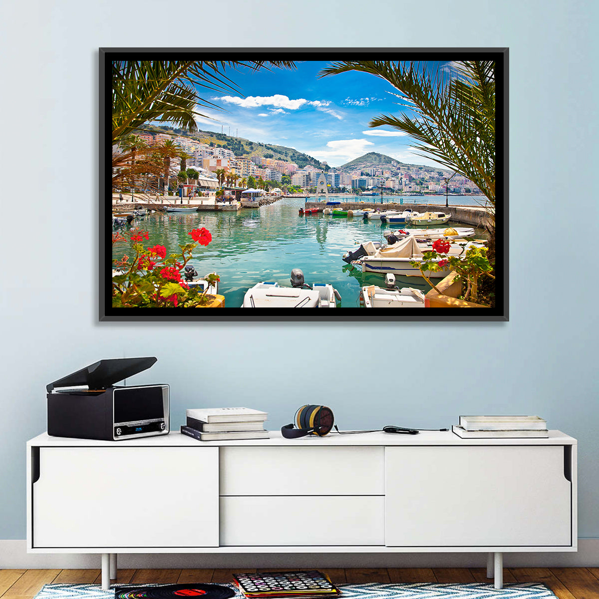 Saranda Harbor View Wall Art
