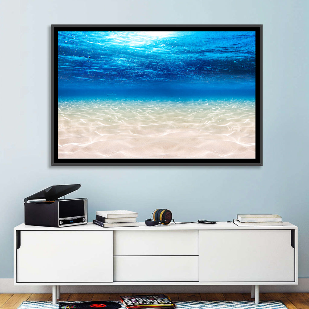 Sunlit Sandy Seabed Wall Art