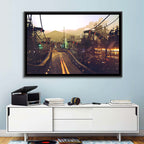 Futuristic Highway at Dusk Wall Art