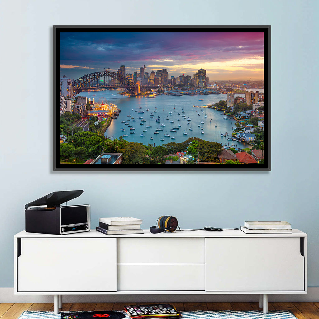 Sydney Harbour Sunset Wall Art