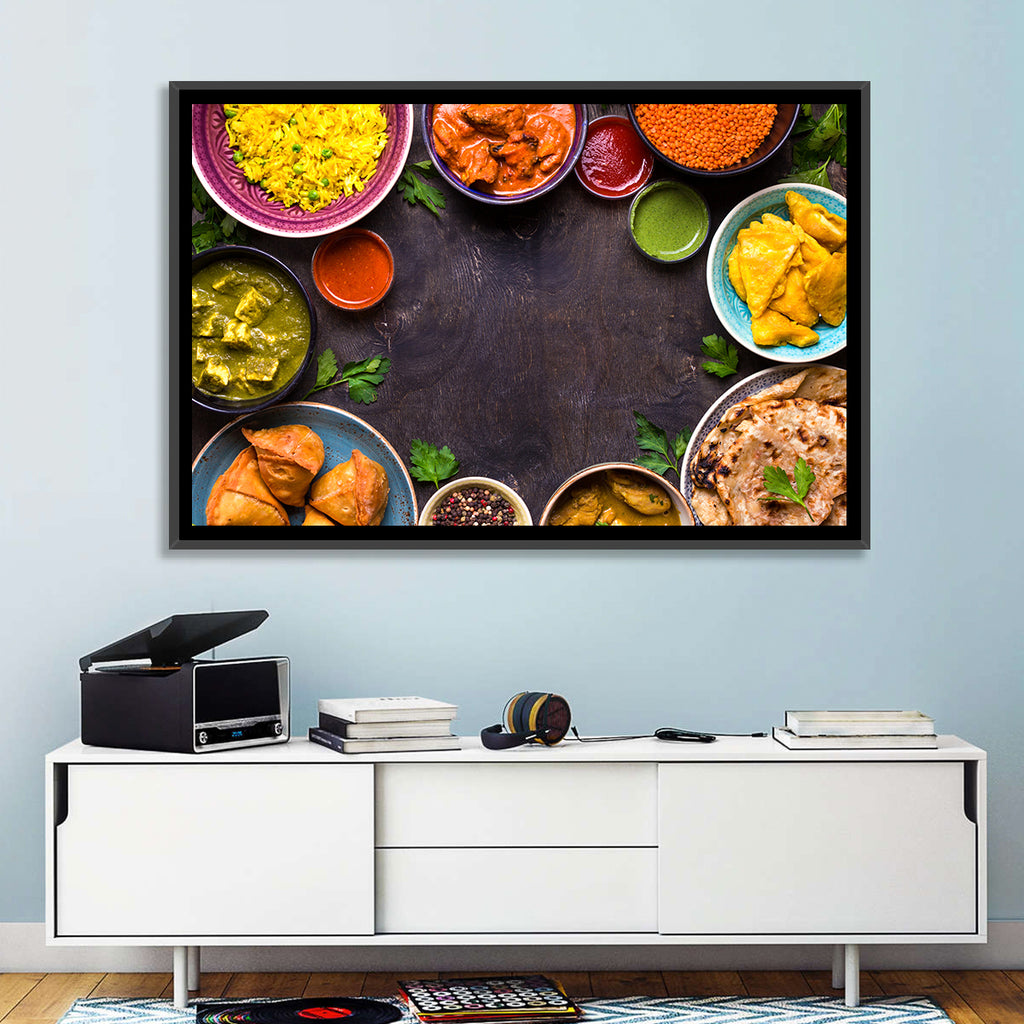 Indian Feast Flat-lay Wall Art