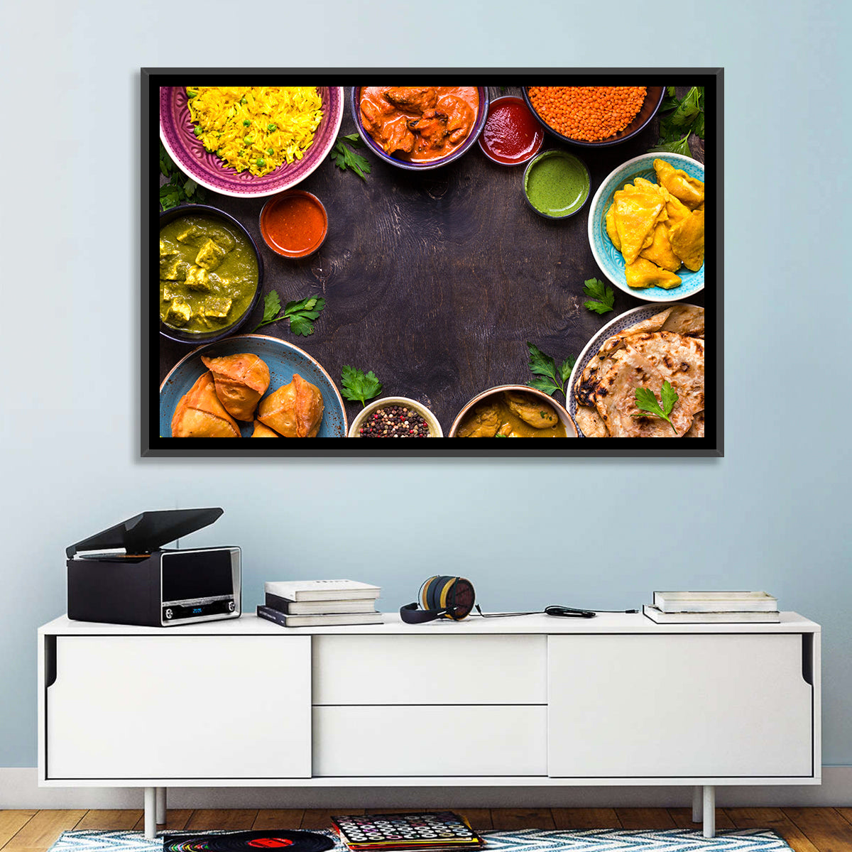 Indian Feast Flat-lay Wall Art