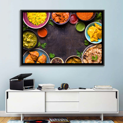 Indian Feast Flat-lay Wall Art