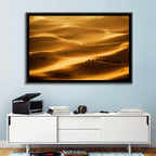 Golden Hour Camel Caravan Wall Art