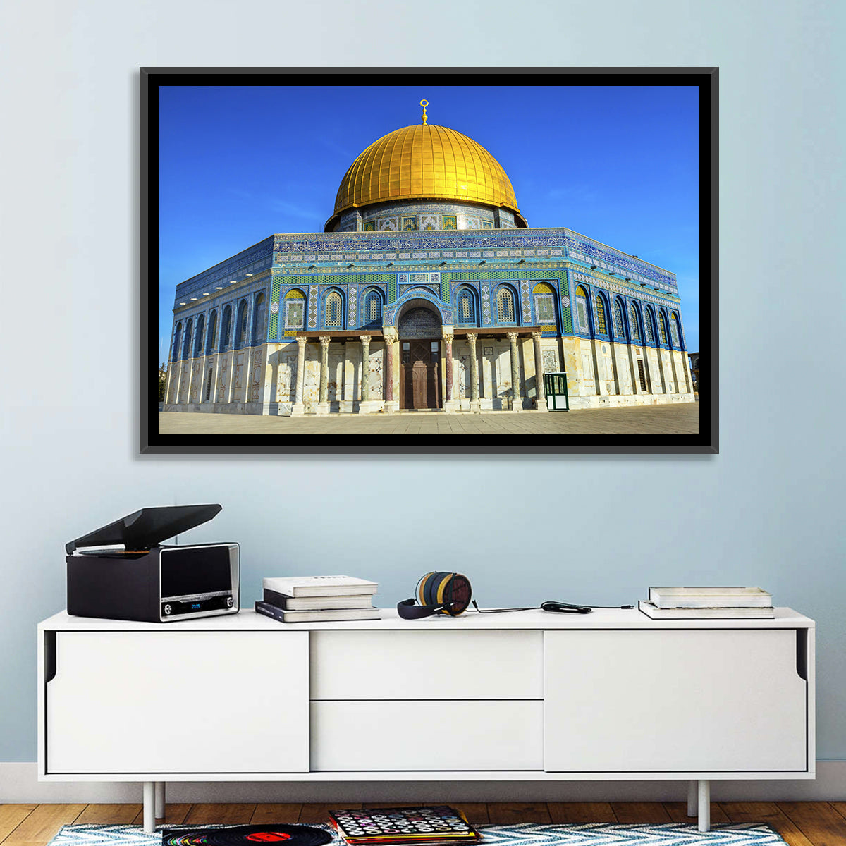 Dome of the Rock, Jerusalem Wall Art in a room, landscape