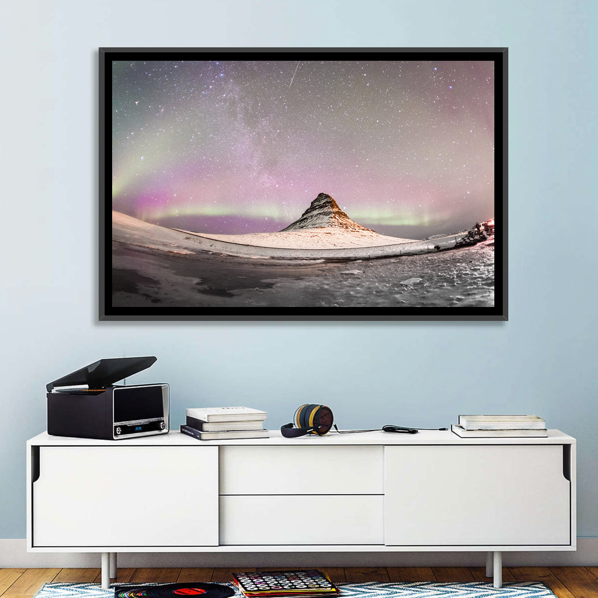 Aurora Over Kirkjufell Wall Art