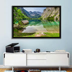 Obersee Boathouse Reflection Wall Art
