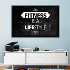 Fitness Is a Lifestyle Brick Quote Wall Art