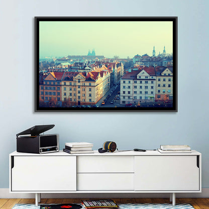 Prague Rooftops with St. Vitus Cathedral Wall Art