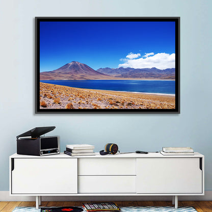 Miscanti Lagoon and Miñiques Volcano Wall Art