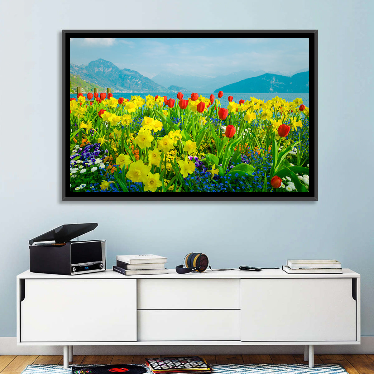 Lake Lucerne Daffodils Wall Art