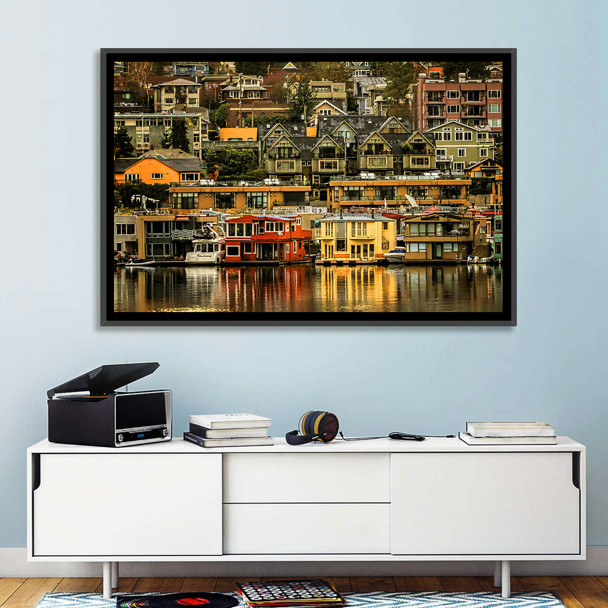 South Lake Union Reflections Wall Art