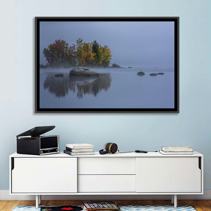 Morning Mist Over Chittenden Lake Wall Art