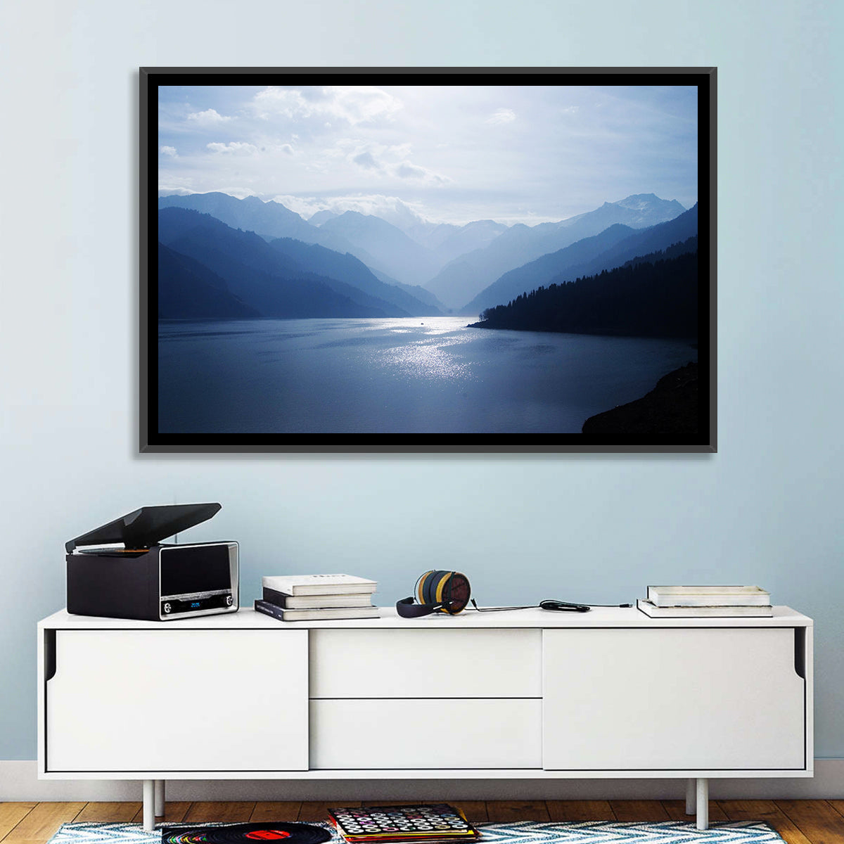 Xinjiang Lakeshore Serenity Wall Art
