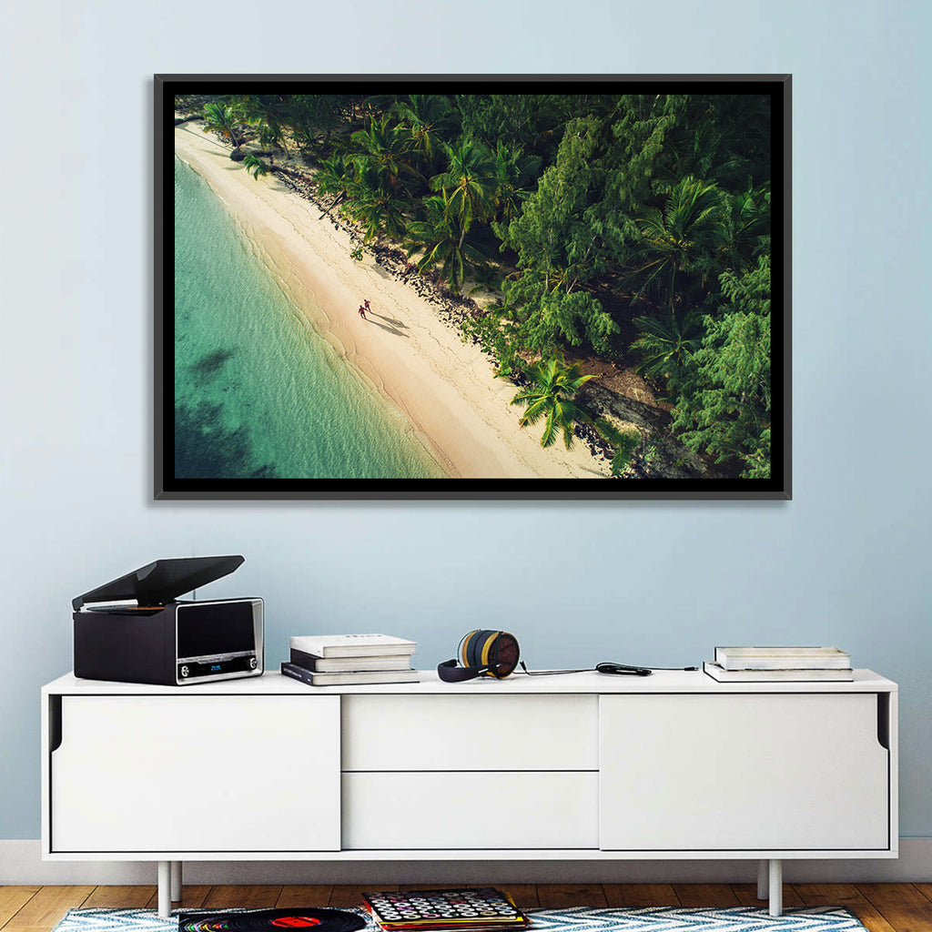 Dominica Beach Aerial, Late Afternoon Wall Art