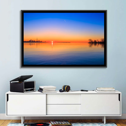 Toronto Sunset Over Lake Ontario Wall Art