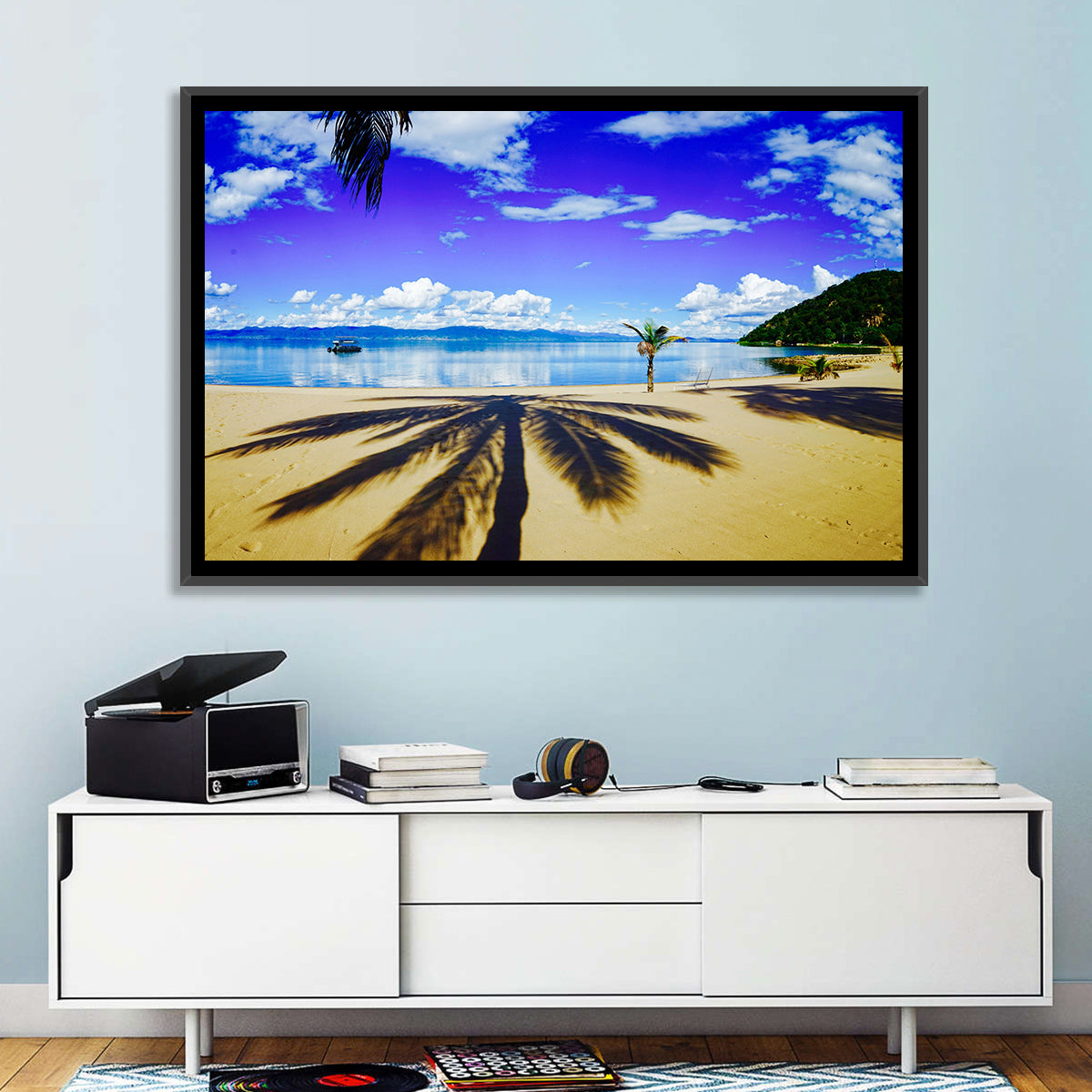 Lake Malawi Palm Shadow Wall Art