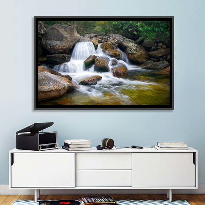 Blue Ridge Mossy Waterfall Wall Art