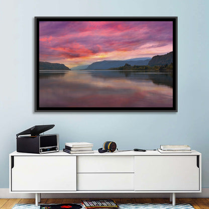Sunrise Over River Gorge Wall Art