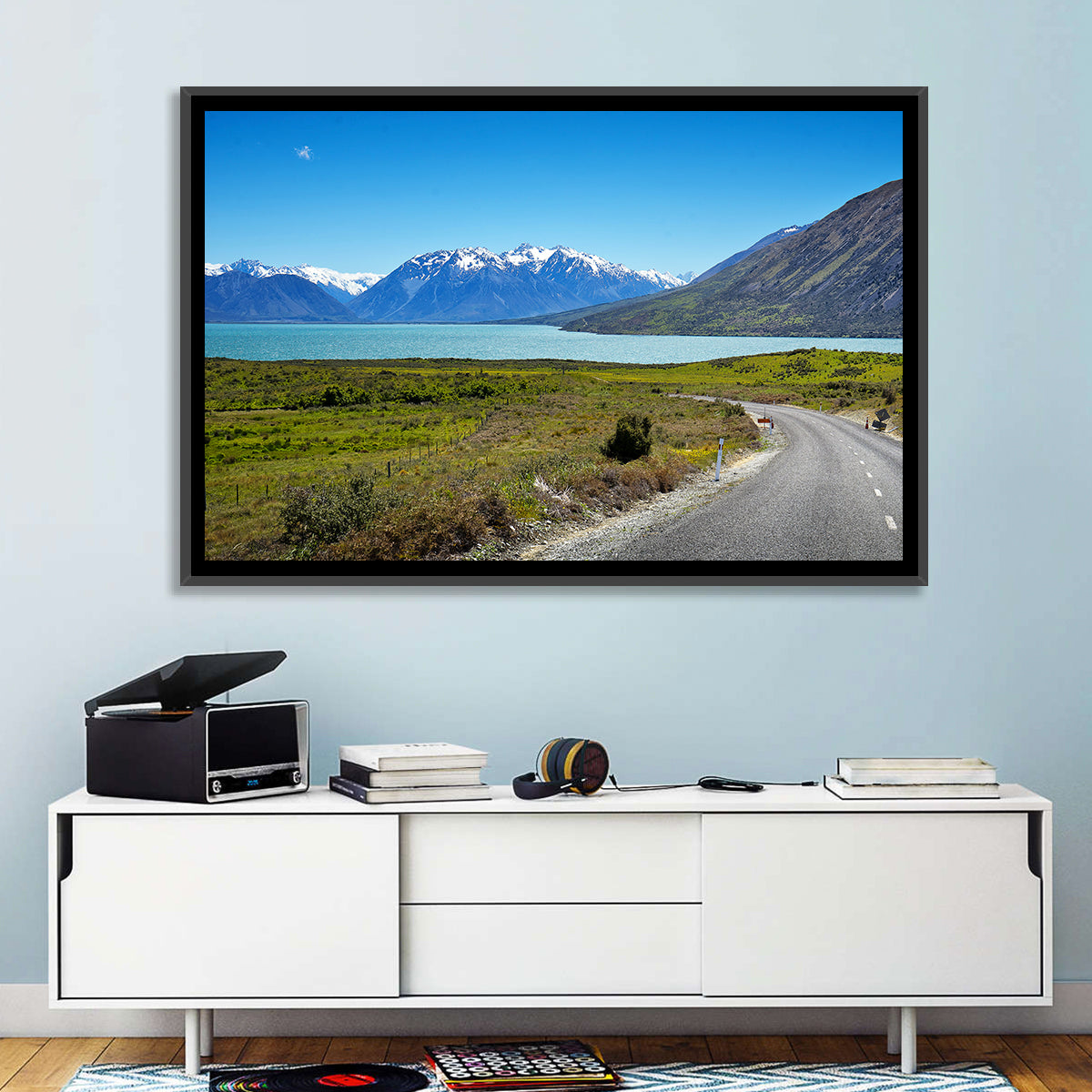 Winding Road at Lake Ohau Wall Art