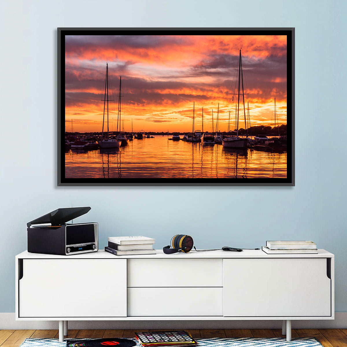 Lake Norman Harbor Sunset Wall Art