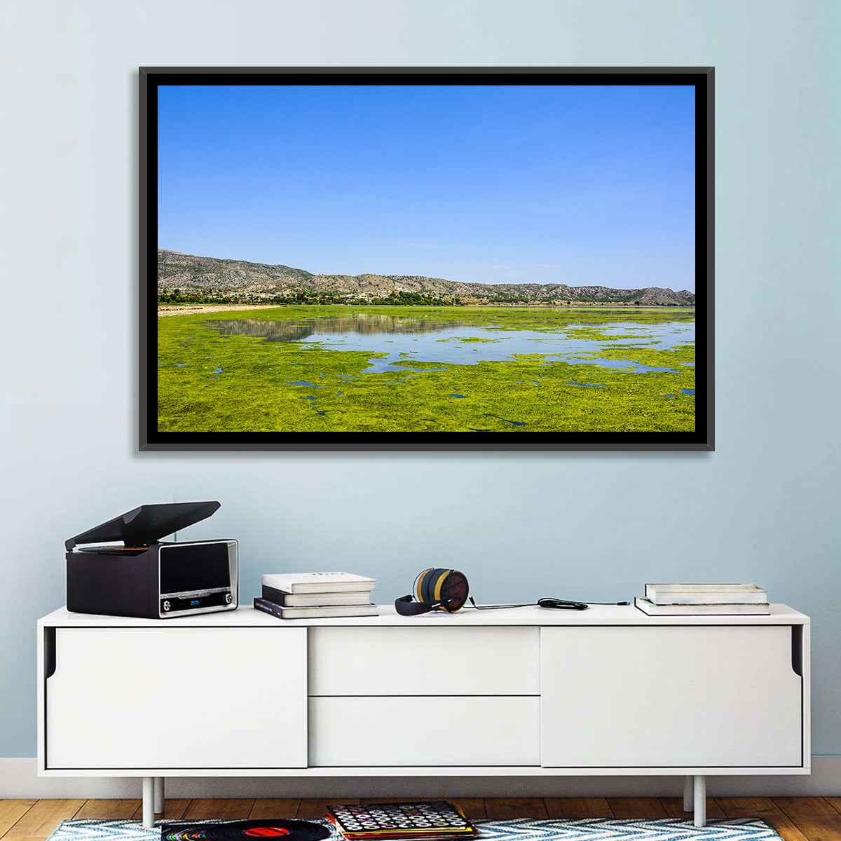 Uchali Lake Algae Reflection Wall Art