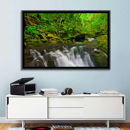 Emerald Jungle Stream Wall Art