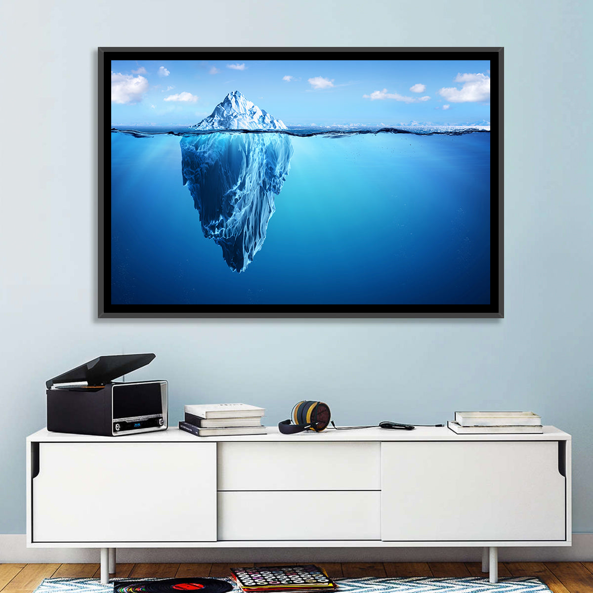 Split-level Iceberg Wall Art