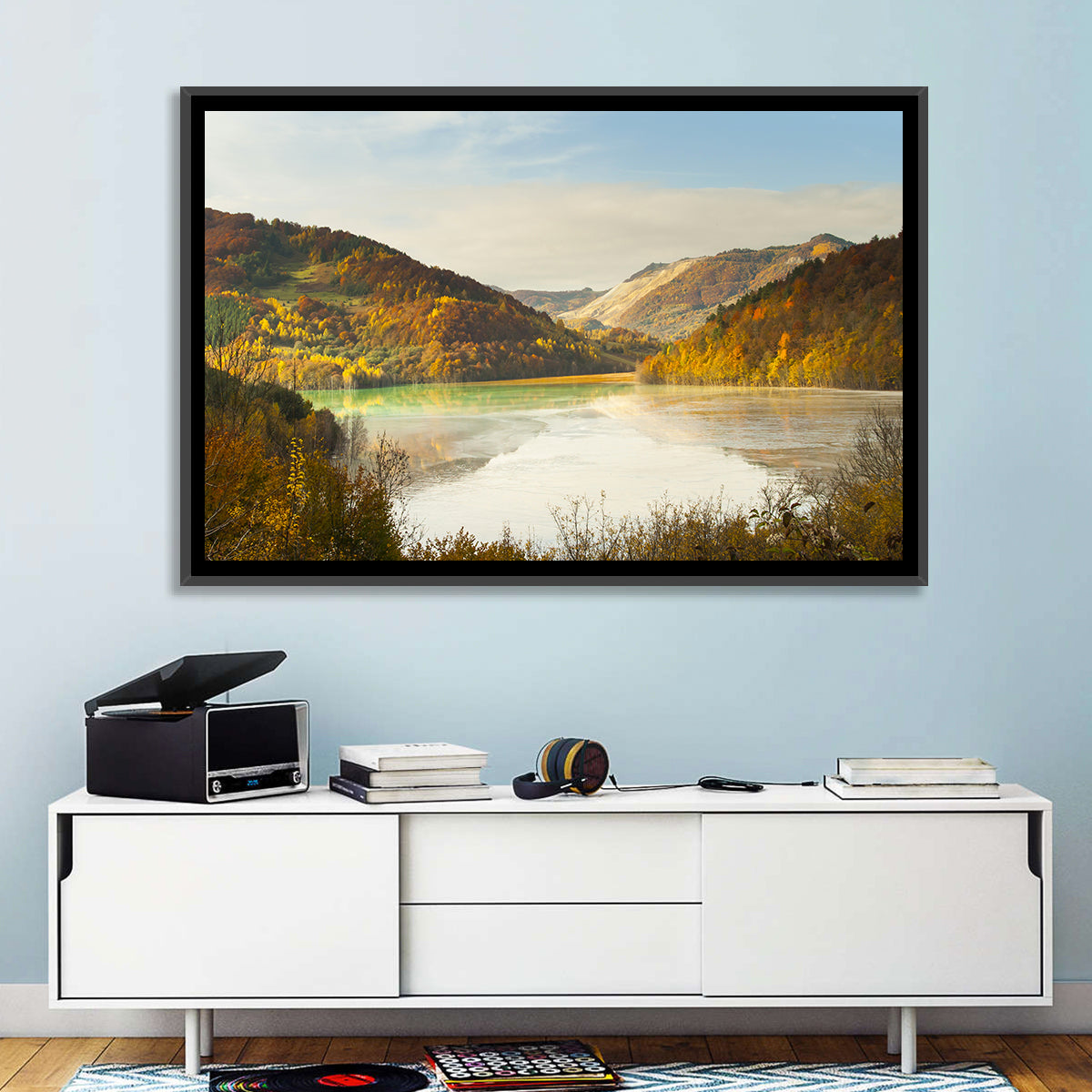 Bright Green Tailings Lake Wall Art