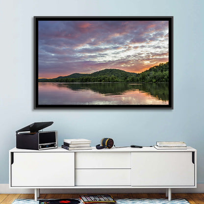 Ohio River Paden City at Dusk Wall Art