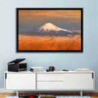 Snow-capped Mount Fuji at Sunset Wall Art