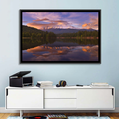 Mt Shasta Over Lake Siskiyou Wall Art